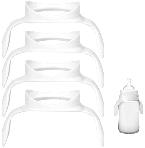 4pcs Baby Bottle Handles for Philips Avent Anti Colic Bottles, Ergonomic Baby Bottle Handles Bottle Holder Accessories for Philips Avent Bottles, Let Baby Be Independent