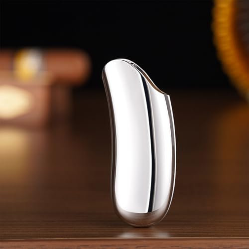 Miaoyak Coque en métal durable finition chromée pour petit Bic J5 J25, fabriquée en alliage de zinc, briquet non inclus.
