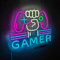 Spielzimmer Neonschild, LED Dimmbare Gaming Neon Wandkunstlichter für Schlafzimmer Bar Party Club, Dekoratives Spielzone Zubehör für Mädchen und Jungen Spieleliebhaber, USB Betrieben, 35 x 32 cm