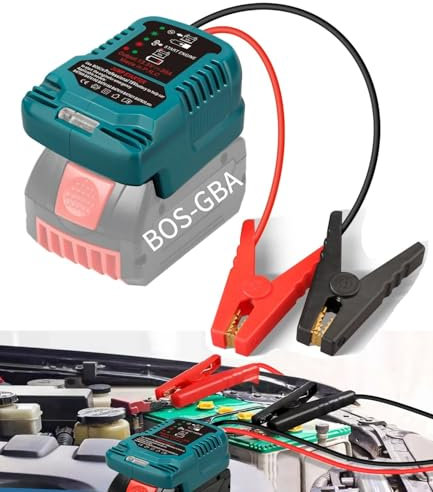 Adapter für Bosch GBA18V Akku Auto Starthilfe Powerbank,Starthilfegeräte für Autobatterien,Jump Starter,12V Tragbarer Batterie Booster Adapter,Auto Safe Batteriestarter (Batterie Nicht inbegriffen)