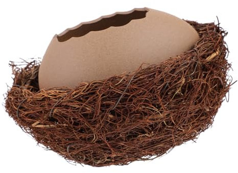 IMIKEYA 1 Set Strauß Eierschalen Vase Töpfe Vase Vogel Eierschalen Vase Vogel Ei Pflanzgefäß Desktop Vase Eierschale Blumentopf Eierschalen Förmige Vase Kaktus Töpfe Vogel Ei