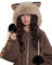Richoose Damen Winter Mode Plüsch-Mütze Nette Bär Gehörschutz-Mütze