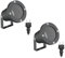 ledscom.de 2 Stück Gartenstrahler DUK für außen, IP65, Stecker, anthrazit, 1x GU10 max. 15W