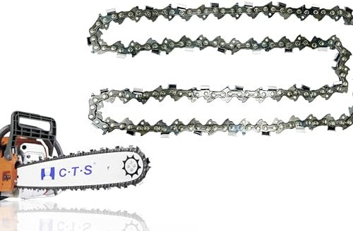 C·T·S Saw Chain Pitch 0.325-inch Gauge 0.058-inch Drive Links 66 Full-Chisel With Bumper Drive Link Chainsaw Chain Bar Length 16-inch Replaces Oregon 21LPX066 Husqvarna 5911012-66 .
