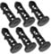 Gatuida 6pcs Residential Commercial Wheelie Bin Lid Shafts Plastic Trash Can Hinge Pins Buckles for Easy Maintenance