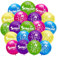 20 Stück Einschulung Deko Luftballons,Deko Schulanfang Mädchen SCHULKIND Ballons,Farbmix Ballons,Schulstart Schuleinführung Deko,mit ABC 123 Motiv,Endlich für Einschulung Schulstart Party Dekoration
