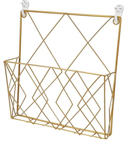 Hemobllo Zeitschriftenständer Mit Ablage Wandmontage Buchständer Zeitschriftenhalter Literaturhalter Für Zeitschriften Bücher Und Dokumente Platzsparend Und Stabil