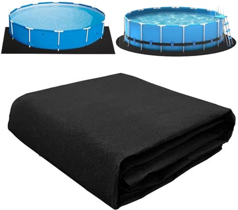 BLGVGKLPNT Suelo para Piscina Desmontable,Tapiz de Suelo para Piscina,Alfombra Piscina Suelo,Almohadilla para Piscinas sobre el Suelo, sobre El Suelo Tela para El Suelo De La Piscina (2×3m,Negro)