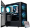 EMCA4 Computer Gaming PC Assemblato Ryzen 5 5600 - RTX 5060 8GB - M.2 1TB nvme - Ram 32GB DDR4 3200Mhz - 6 ventole ARGB - Windows 11
