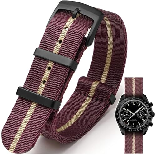 Nizonlaie Uhrenarmbänder Nylon Klassische NATO Stil Uhrenarmband 18mm 20mm 22mm 24mm Premium Sport Ballistic Nylon Militär Uhren Armband Ersatz Uhrenband für Herren Damen