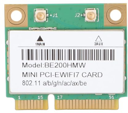 VBESTLIFE WiFi 7 Wireless-Karte, PCIE Bluetooth 5.4-Netzwerkkarte mit MU MIMO-Technologie, für s 10 11 PC-Desktop-Laptop