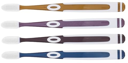 4 Stück Zahnbürsten Ersatzköpfe Nano, für Erwachsene Silikon | Tpu und Silikon, Flexible Borsten, Angenehm in Anwendung, zur Täglichen Zahnpflege Zufällige Farbe