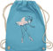 Turnbeutel Rucksack - Tanzen Geschenk - Balletttänzerin Ballerina - Unisize - Hellblau - balletttasche kinderturnbeutel dance balett beutel ballett geschenke tanz ballet stoffbeutel ballettbeutel