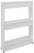 EYEPOWER 3er Nischenregal 12,5 cm Schiebewagen Nischenwagen Kitchen Trolley Weiß