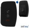 KEYLESS Schlüssel Cover Hülle Schwarz Kompatibel mit Ford C-Max Focus Kuga Mondeo