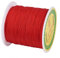 Cheriswelry - Filo di nylon intrecciato setoso cinese, ideale per perline, macramè, gioielli fai da te, 137 metri, 0,5 mm, rosso