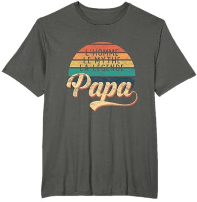Fête des Pères Humour Fils Fille Meilleur Super Homme Papa T-Shirt
