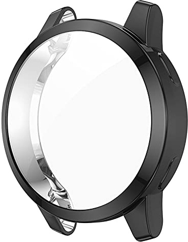AWADUO For Garmin Venu 2 TPU Protective Case Cover, Smartwatch Protective Case Cover Shell For Garmin Venu 2/ Vivoactive 4, Soft And Durable(TPU Black)