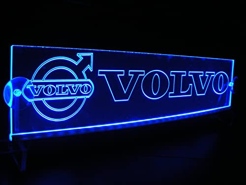 Beleuchtete LKW-Platte Angepasst an die Windschutzscheibe. Innenausstattung für Ihre Kabine Blau Geeignet für alle Volvo-Modelle.