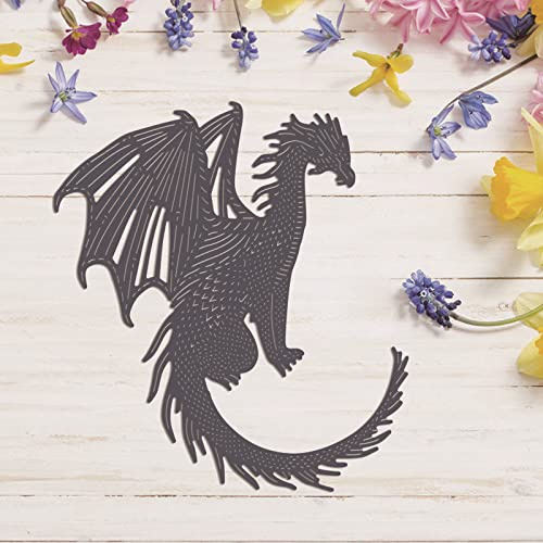 Drachen-Stanzformen für Kartenherstellung, Scrapbooking, Tiere, Metall-Stanzformen für Papierbasteln, Kunsthandwerk, Scrapbooking-Zubehör, Prägeschablone, Stanzschablone, Formen, Kunstbedarf,