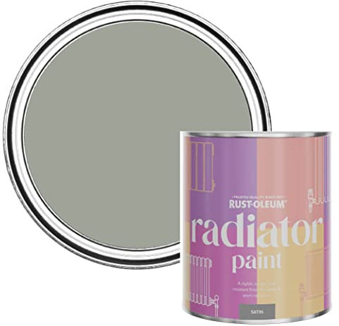 Rust-Oleum Green Heat Resistant Radiator Paint in Satin Finish - Tea Leaf 750ml