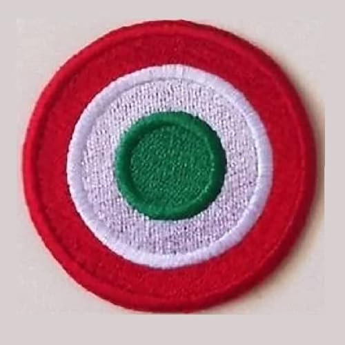 Patch Toppa Termoadesiva Coccarda Coppa Italia Diam. cm 5,5 ricamata