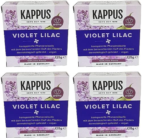 4er Pack Kappus Flieder(Violet Lilac) Seife 4x125g