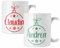 Coppia di tazze Natale Tazza Natalizia PERSONALIZZABILE con nome Pallina Christmas Mug 11 Oz Idea Regalo