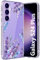 Ciciber für Samsung Galaxy S24 Plus Hülle, Transparent Handyhülle für Samsung S24 Plus Dünn Mädchen Muster Stoßfest Schutzhülle Galaxy S24 Plus Case TPU Cover mit Lavendel Blumen Motiv