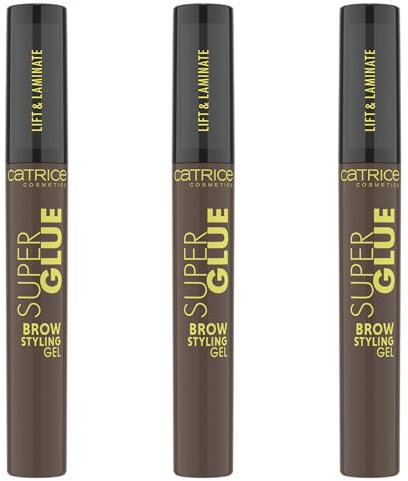 Catrice Super Glue Brow Styling Gel, Augenbrauengel, Nr. 030, Braun, definierend, fixierend, schnelltrocknend, vegan, ohne Mikroplastikpartikel, Nanopartikel frei, ohne Parfüm, 3er Pack (3x4ml)