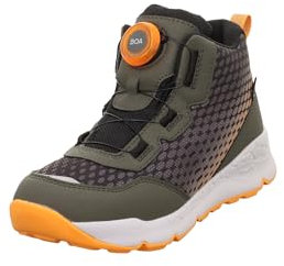 Superfit Jungen Free Ride leicht gefütterte Gore-Tex Sneaker, GRÜN/ORANGE 7000