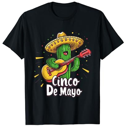 Kaktus Kostüm Party Mexikanische Fiesta Sombrero Cinco De Mayo T-Shirt