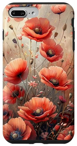 iPhone 7 Plus/8 Plus Red Poppies Flowers In A Field Case