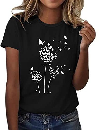 T Shirt Lunghe per Leggings Maglietta Blusa Elegante Fucsia Blusa Cerimonia Maglietta Polo Rosa Maglietta Crop Bluse Bianche Eleganti Canotta Pizzo Rosa Magliette Nere Semplici Donna Maglietta