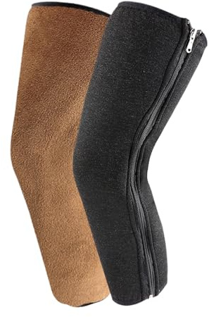 Generisch Kniebandage-Ärmel-Beinwärmer, Damen-Herren-Winter-Kniewärmer - Radfahren Ski Laufen Kniebandage,Weiche Knieschützer, mit Kaschmir verdickte, wärmende Woll-Knieschützer für Gelenke