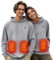 2024Beheizbare Hoodie Damen Beheizbare Pullover Herren Damen Langarm Baumwolle Beheizte Kapuzenpullover USB Elektrisch Beheizbare Sweatershirt mit Kapuze Erwachsene Bluse Tops Mantel mit Heizung