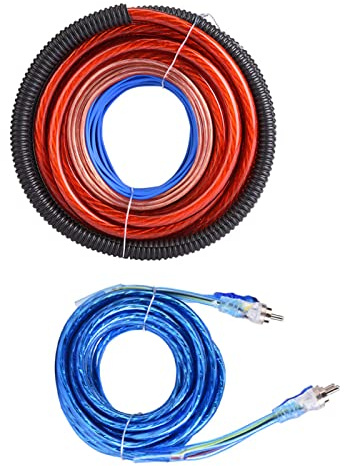 RASTKY car subwoofer wiring kit, High-end 4-Gauge 2800W Amplifier Installation Kit for Car System with Subwoofer,Power Amplifier,and Speaker Wire Cable