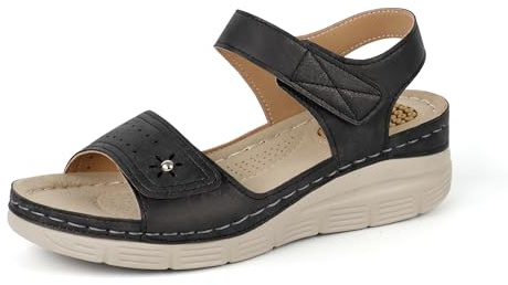 JABASIC Damen Sandalen Hohe Arch Orthopädische Schuhe Trekkingsandalen