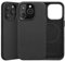Rumwot for iPhone 13 Pro Max Case Leather – Luxury Striped Kevlar Leather Non-Slip Phone Case Compatible with MagSafe & Wireless Charging, Slim Fit, Drop & Scratch Resistant (Black)