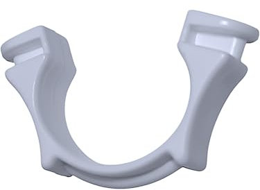 Raum² 100 Gardinenschienen-Endfeststeller, Kunststoff Stopper für eckige und runde Vorhangschienen, Weiß - 10, 100, 200, 400 Stück (100 Stück)