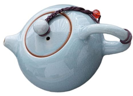 ABOOFAN Keramik Teekanne Kung Fu Teekanne Eisriss Muster Porzellan Für Zuhause Büro Outdoor Reise Handgefertigt Langlebig