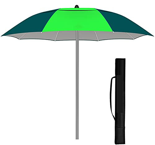 Sombrilla Terraza Exterior De Playa Jardín independiente para exteriores,portátil,de 180 cm,para patio,pesca,impermeable,de una sola capa,con revestimiento plateado,para mesa de mercado.