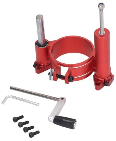Oberfräsen-Hebesockel, Aluminiumlegierung, Edelstahl, für Holzbearbeitung, Hubtisch S8-2, Arbeitsplatten, Rot
