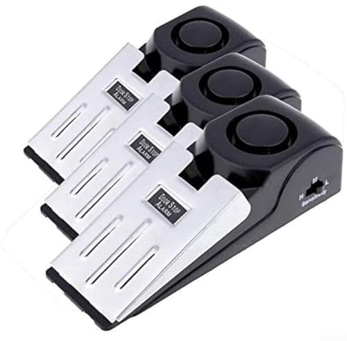 Portable Travel Door Alarm Wedges 3 Pack With 120dB Security Siren For Home And Hotel Use Effective Personal Safety Tool(Light alarm)