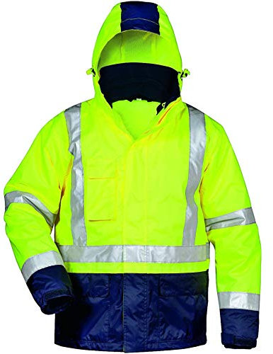SAVESTYLE 3in1 Warnschutzjacke gelb/Marine (4XL)