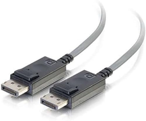 C2G 15M 4K DisplayPort Active Optical Cable with Locking Latches 4K 3D Video DisplayPort Male to Male Computer Monitor Cable