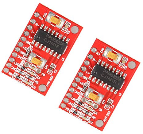 HALJIA PAM8403 Audioverstärker mit 2 Kanälen, 3 W, Rot