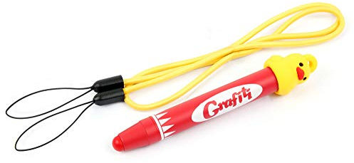 DURAGADGET Kids' Red 'Crayon' Stylus Pen w/Neck Strap & Duck Cap - Compatible with Amazon Fire 7-Inch| 8-Inch HD & 10-Inch HD Display Kids Edition Tablets