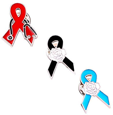 VALICLUD 3pcs Rote Schleife Brosche Wristbands Online Anstecknadel Welt Aids Tages Schmuck Rote Bewusstsein Brosche Pin Rot Bewusstsein Emaille Vergoldung Welt Hilft Tageskleidungszubehör