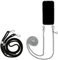 Jalouza Handykette, Kordel & Hülle Bundle kompatibel mit iPhone 13 Pro - Gliederkette in Silber und Kordel in Farbe Schwarz-Silber Plus Handyhülle zum umhängen Necklace